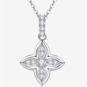 New GRA Certified Moissanite Diamond Necklace .925 Stamped